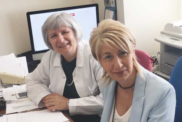 La prof.ssa Ferrante e la dott.ssa Leonardi