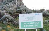 Faraglione grande, cartello di benvenuto