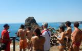 Visitatori all'Isola Lachea